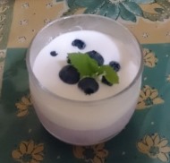 手作りブルーベリーのムース