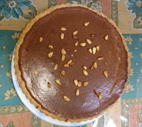 手作りチョコレートチーズタルト（リコッタチーズ使用）