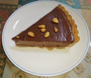 手作りチョコレートチーズタルト（リコッタチーズ使用）