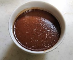 手作りチョコレートプリン
