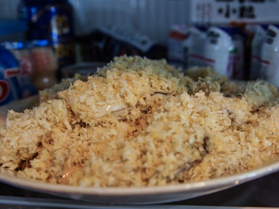 カキフライのレシピ　冷蔵庫で冷やす
