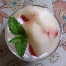 手作り桃のムース