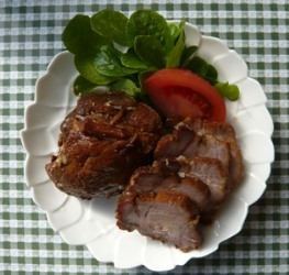 焼き豚の盛り付け例