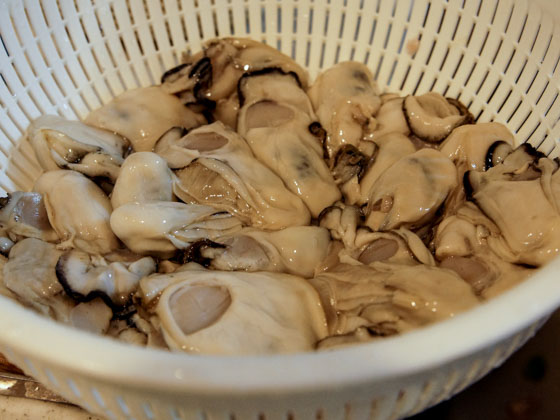 カキフライのレシピ　生ガキ